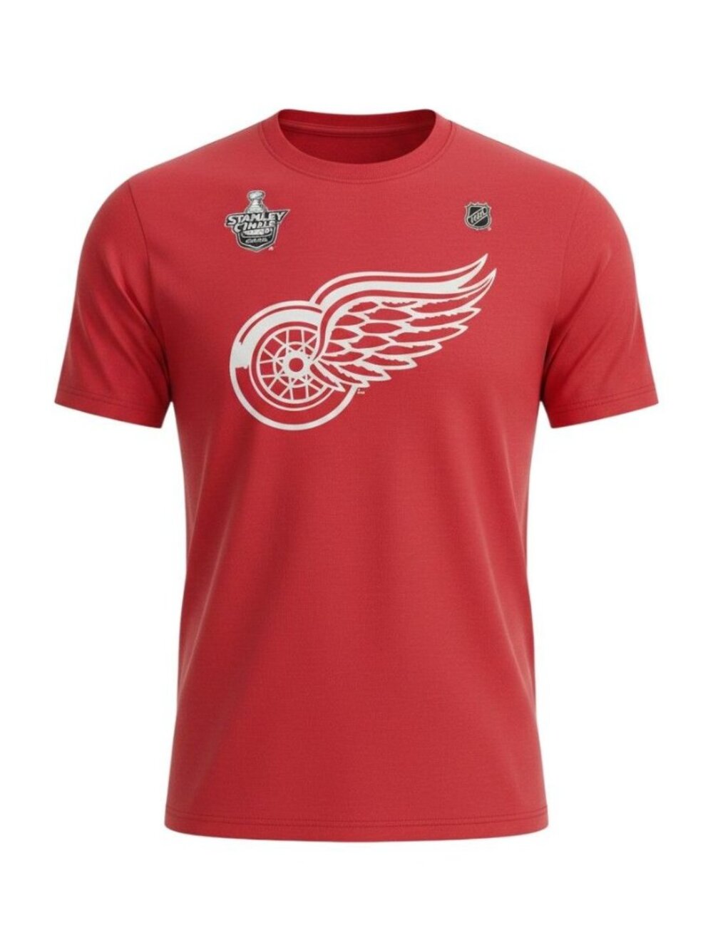 Reebok Detroit Red Wings Zetterberg 40 Stanley Cup 2008 Red Graphic Tee Size M